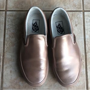 Pink Metallic Vans